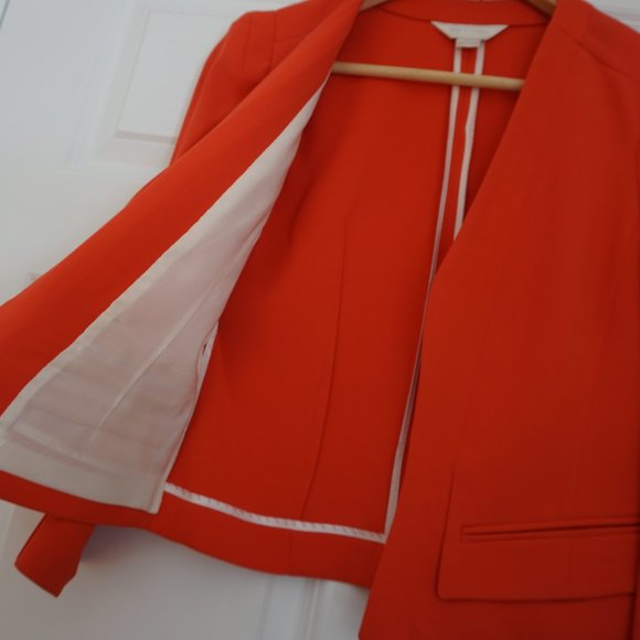 Women Blazer - Bright Orange, Fits extra small to small, from Korean Boutique - Picture 2 of 5